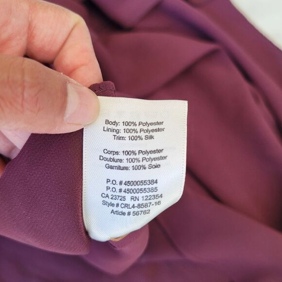 Aritzia Wilfred Maroon Sleeveless Maxi Dress - Picture 5 of 8